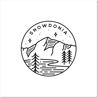 Snowdonia National Park Emblem - White Posters and Art